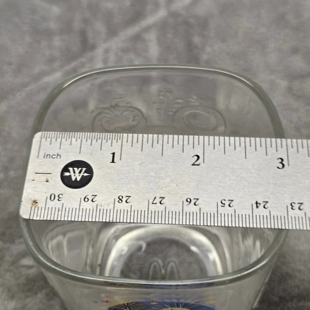 Disney World Millennium Celebration 2000 McDonald's Glass Sorcerer Mickey Epcot